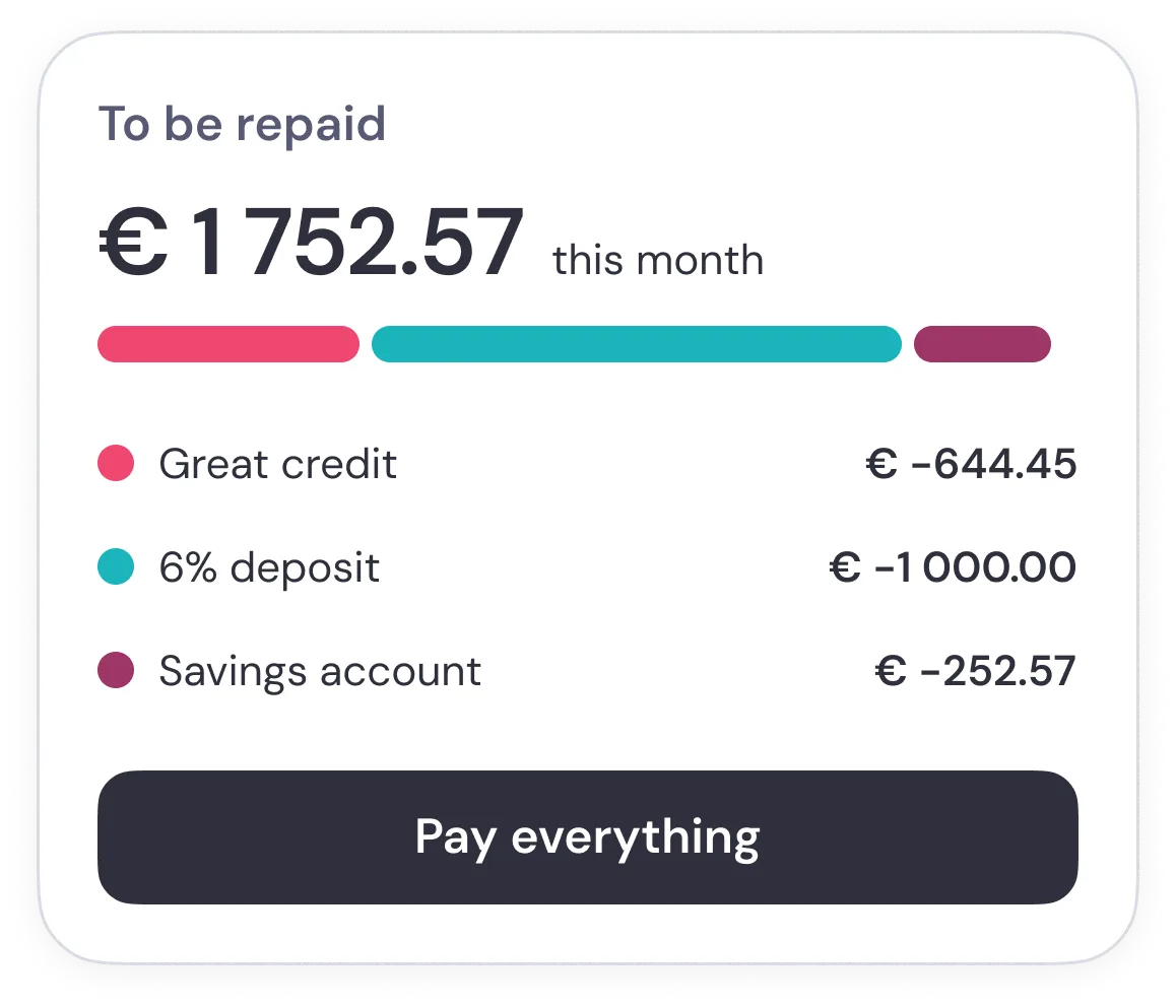 Product design visual — fintech interface